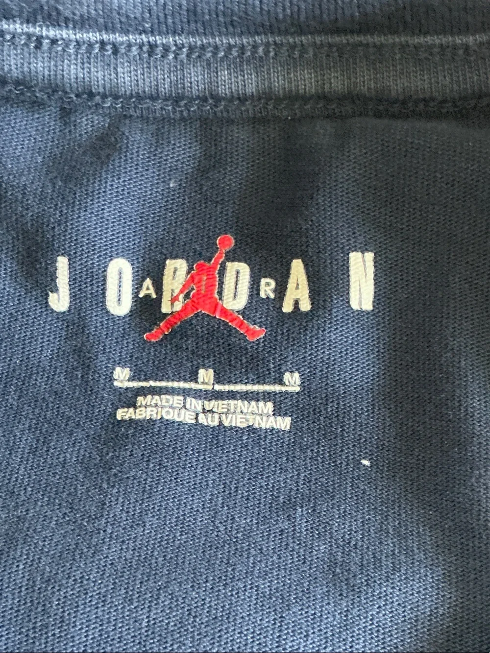 Jordan Navy Blue Short-Sleeve Crew T-Shirt